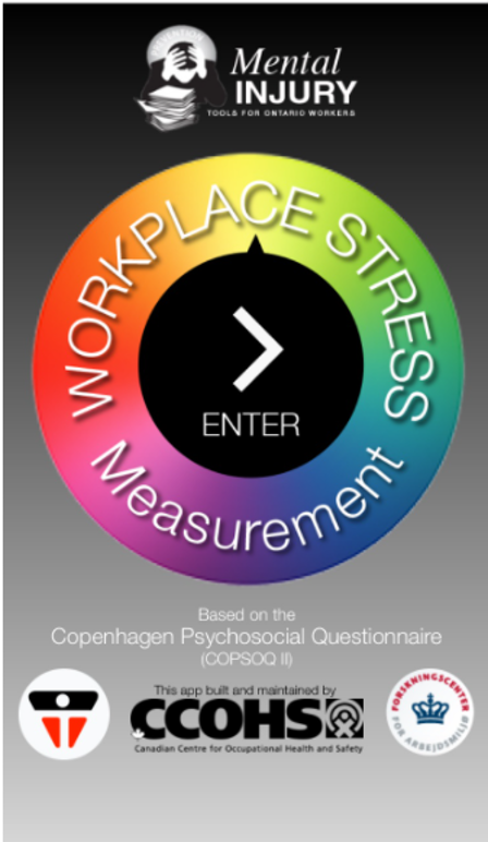 image of Mental Injury Toolkit - Workplace Stress Measurement App from OHCOW and CCOHS