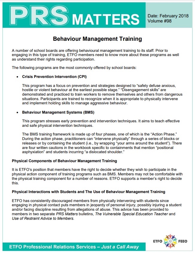 screenshot of PRS matters #98