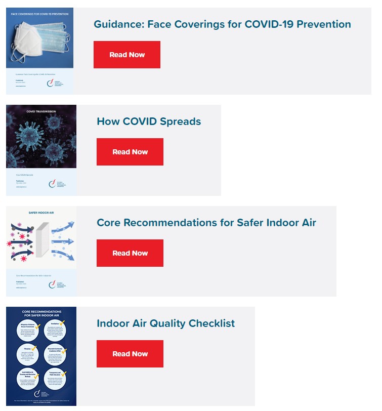 resources from OPSE on masking, ventilation and COVID