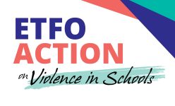logo for ETFO Action on Violence