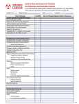 screenshot of OFL risk re-assessment checklist